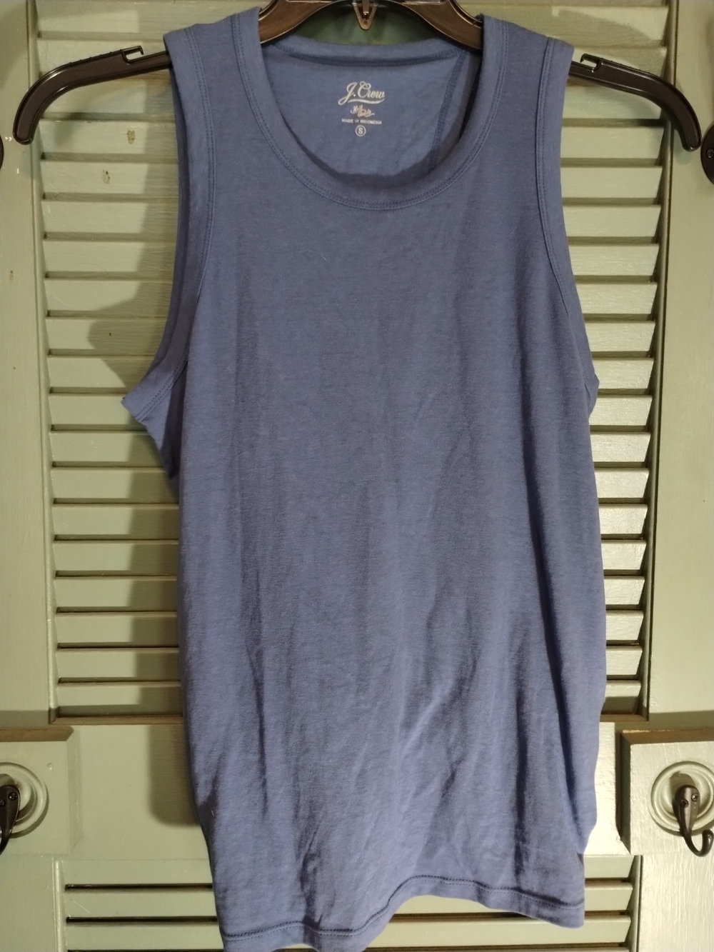 J. Crew Blue Crewneck Tank Top